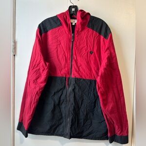 True Religion Red and Black Windbreaker